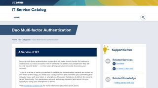Duo Multi-factor Authentication | IT Service Catalog