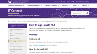 How to sign in with 2FA | IT Connect