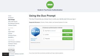 Using the Duo Prompt - Guide to Two-Factor Authentication · Duo ...