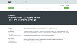 Using the Duo Admin Panel and Changing Settings | Duo Security