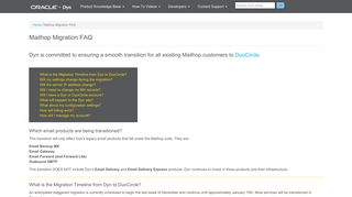 Mailhop Migration FAQ | Dyn Help Center