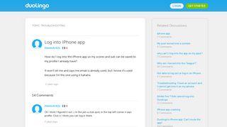 Log into IPhone app - Duolingo Forum