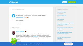 I can't log into Duolingo from Ipad app!!! - Duolingo Discussions