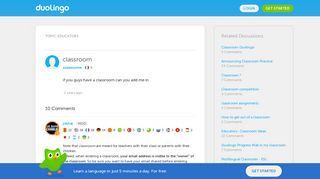 classroom - Duolingo Forum