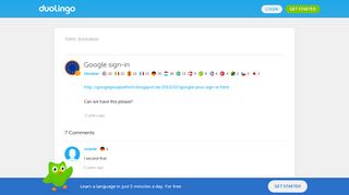 Google sign-in - Duolingo Forum