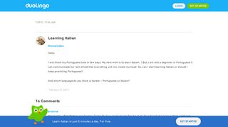 Learning Italian - Duolingo Forum