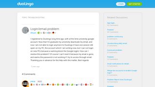 Login/email problem - Duolingo Forum