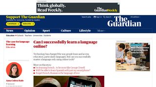 Can I successfully learn a language online? | Education | The ...