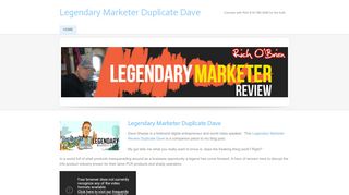 Legendary Marketer Duplicate Dave - Home