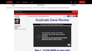 Duplicate Dave Review - high ticket big commissions - Warrior ...
