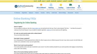 Online Banking FAQs | MyDCCU