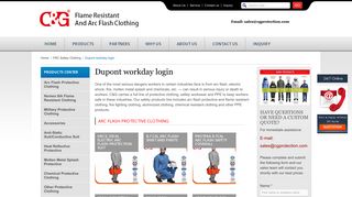 Dupont workday login - FR Safety Workwear
