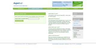 register a domain - Duport