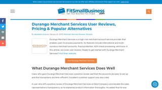 Durango Merchant Services User Reviews, Pricing & Popular ...