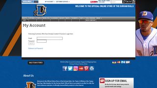 My Account - Durham Bulls Official Store