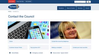 Contact the Council - Durham County Council