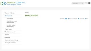 Employment | Durham County