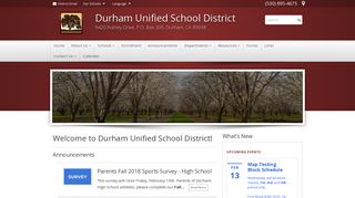 DUSD – Durham Unified School District - Home