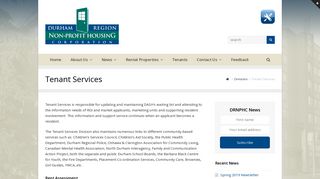 Tenant Services – Durham Housing