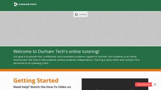 Durham Tech Online Tutoring: Login