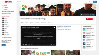 Durham Technical Community College - YouTube