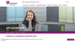 Application help | Durham University International Study Centre