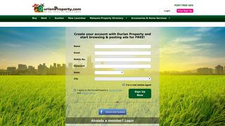 Create your account with Durian Property and ... - DurianProperty.com