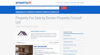 Property For Sale by Durian Property Consult Ltd - Property 24 Kenya
