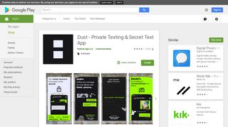 Dust - Private Texting & Secret Text App - Apps on Google Play