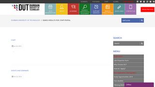 staff portal | Durban University of Technology - DUT