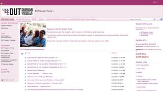 Home - DUT Student Portal