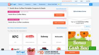 2 Dutch Bros Coffee Printable Coupons & Deals for Feb 2019 - BeFrugal