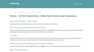 Terms – (27047) Dutch Bros. Coffee Texts Terms and Conditions ...
