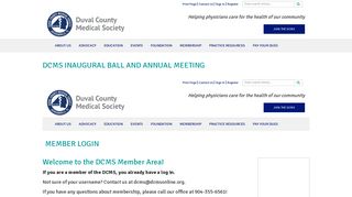 DCMS Inaugural Ball and Annual Meeting - Duval County Medical ...