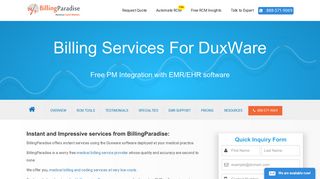 Duxware EMR Medical Billing|Medical Claims Management