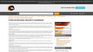 Types of national security clearance - CWJobs