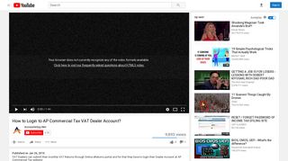 How to Login to AP Commercial Tax VAT Dealer Account? - YouTube