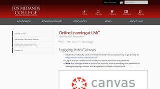 Canvas - Los Medanos College