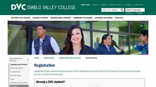 Registration - Diablo Valley College
