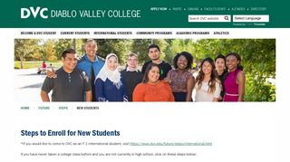 New Students - Diablo Valley College