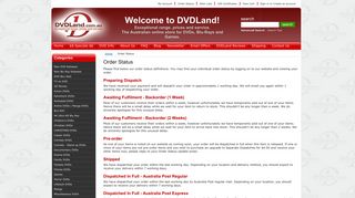 Order Status - DVDLand