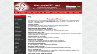 DVDLand Frequently Asked Questions. All Your DVDLand FAQ's ...