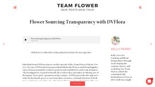 Flower Sourcing Transparency with DVFlora from Team Flower