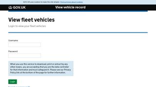 View vehicle record