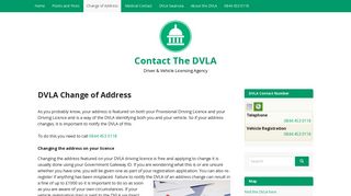 DVLA Change of Address - 0844 453 0118