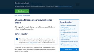 Change address on your driving licence online | nidirect