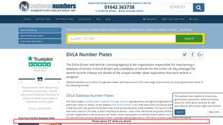 DVLA number plates, buy DVLA Plates from National Numbers