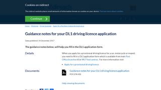 Guidance notes for your DL1 driving licence application | nidirect