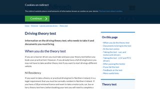 Driving theory test | nidirect