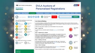 DVLA Auctions | Live Internet Bidding